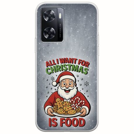 All I Want For Christmas Is - Food OnePlus Nord N20 SE Flexible TPU (Διάφανη Σιλικόνη)