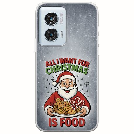 All I Want For Christmas Is - Food Motorola Edge 50 Fusion 5G Flexible TPU (Διάφανη Σιλικόνη)