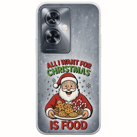 All I Want For Christmas Is - Food OnePlus Nord N30 SE 5G Flexible TPU (Διάφανη Σιλικόνη)