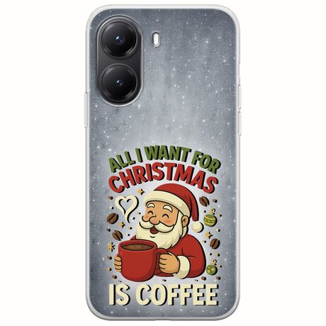 All I Want For Christmas Is - Coffee Xiaomi Poco X7 Pro 5G Flexible TPU (Διάφανη Σιλικόνη)
