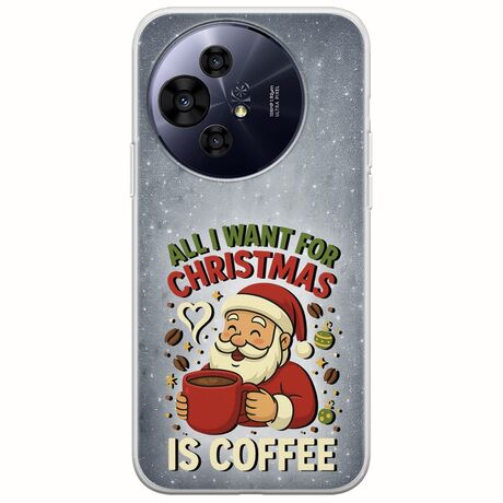 All I Want For Christmas Is - Coffee TCL 50 PRO NXTPAPER 5G Flexible TPU (Διάφανη Σιλικόνη)