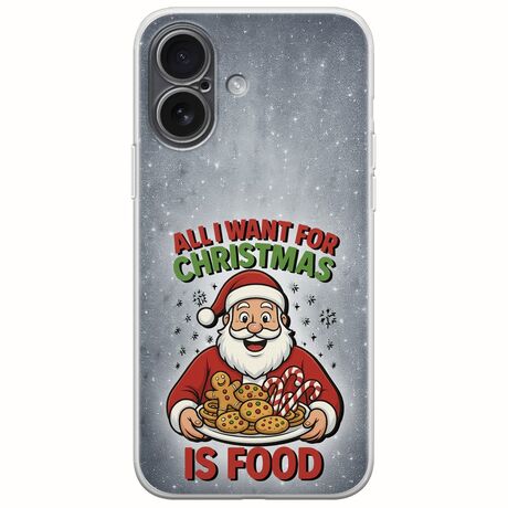 All I Want For Christmas Is - Food iPhone 17 Flexible TPU (Διάφανη Σιλικόνη)