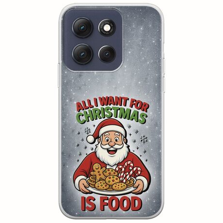 All I Want For Christmas Is - Food Motorola Moto G86 5G Flexible TPU (Διάφανη Σιλικόνη)