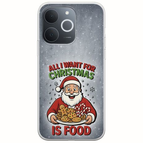 All I Want For Christmas Is - Food Realme Note 70T Flexible TPU (Διάφανη Σιλικόνη)