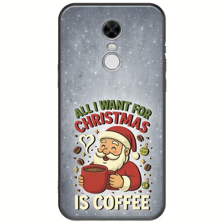 All I Want For Christmas Is - Coffee Xiaomi Redmi Note 4 / Note 4X Black TPU (Μαύρη Σιλικόνη)