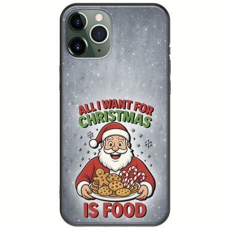 All I Want For Christmas Is - Food iPhone 11 Pro Black TPU (Μαύρη Σιλικόνη)
