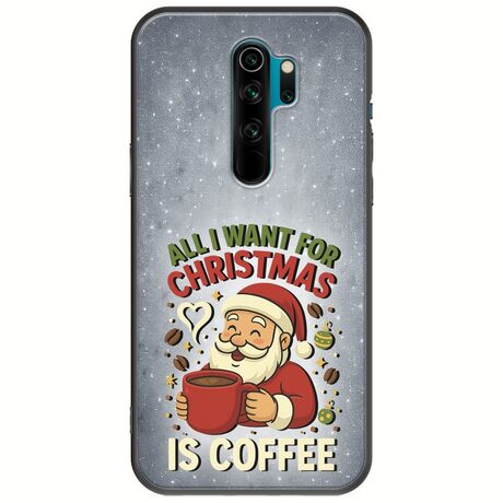 All I Want For Christmas Is - Coffee Xiaomi Redmi Note 8 Pro Black TPU (Μαύρη Σιλικόνη)