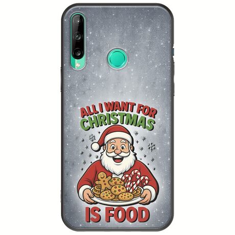All I Want For Christmas Is - Food Huawei P40 Lite E Black TPU (Μαύρη Σιλικόνη)