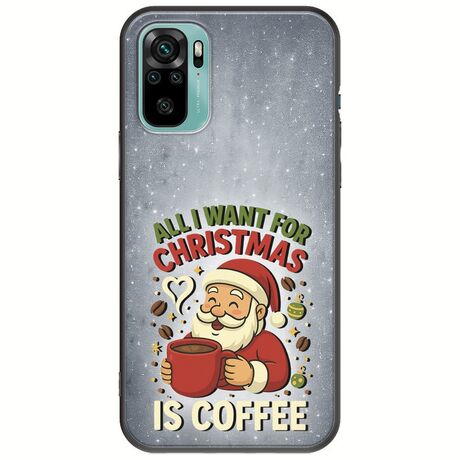 All I Want For Christmas Is - Coffee Xiaomi Redmi Note 10 / 10s Black TPU (Μαύρη Σιλικόνη)