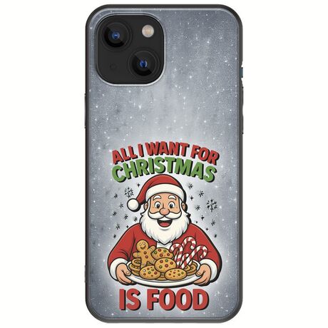 All I Want For Christmas Is - Food iPhone 13 mini Black TPU (Μαύρη Σιλικόνη)