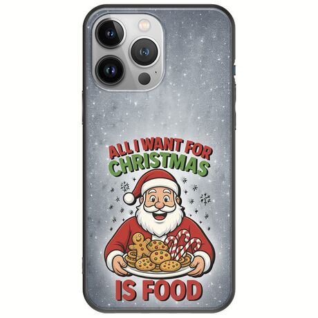 All I Want For Christmas Is - Food iPhone 13 Pro Max Black TPU (Μαύρη Σιλικόνη)