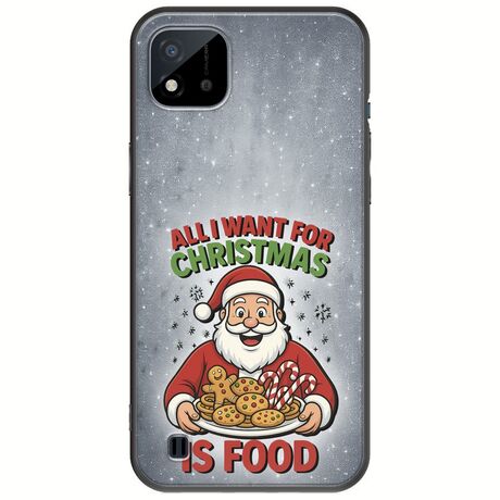 All I Want For Christmas Is - Food Realme C11 2021 Black TPU (Μαύρη Σιλικόνη)