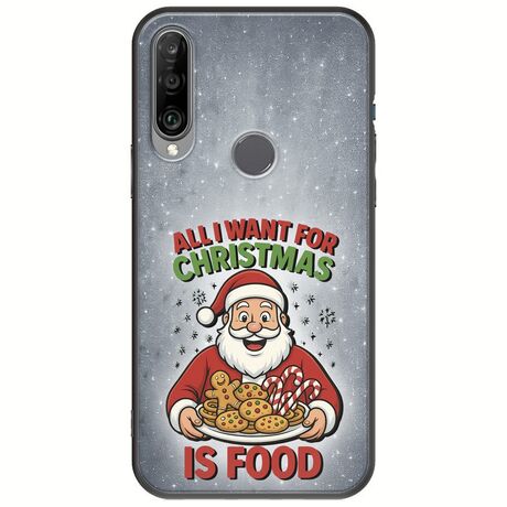 All I Want For Christmas Is - Food Huawei Y6p Black TPU (Μαύρη Σιλικόνη)