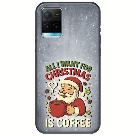 All I Want For Christmas Is - Coffee Vivo Y33s Black TPU (Μαύρη Σιλικόνη)