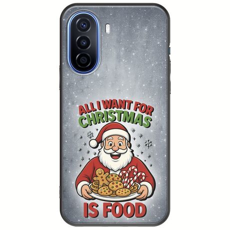 All I Want For Christmas Is - Food Huawei Nova Y70 Black TPU (Μαύρη Σιλικόνη)