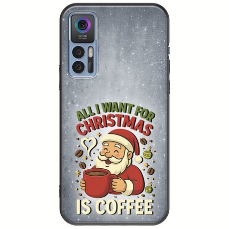 All I Want For Christmas Is - Coffee TCL 30 / 30 5G / 30+ Black TPU (Μαύρη Σιλικόνη)