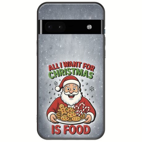 All I Want For Christmas Is - Food Google Pixel 6a 5G Black TPU (Μαύρη Σιλικόνη)