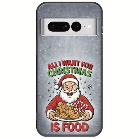 All I Want For Christmas Is - Food Google Pixel 7 5G Black TPU (Μαύρη Σιλικόνη)