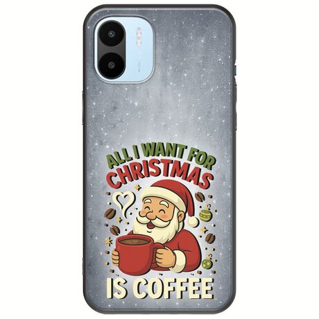 All I Want For Christmas Is - Coffee Xiaomi Redmi A1 Black TPU (Μαύρη Σιλικόνη)