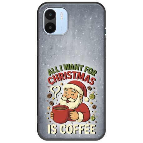 All I Want For Christmas Is - Coffee Xiaomi Redmi A2 Black TPU (Μαύρη Σιλικόνη)