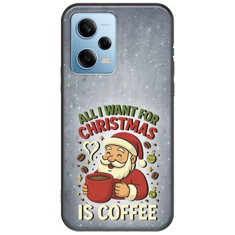 All I Want For Christmas Is - Coffee Xiaomi Redmi Note 12 4G Black TPU (Μαύρη Σιλικόνη)