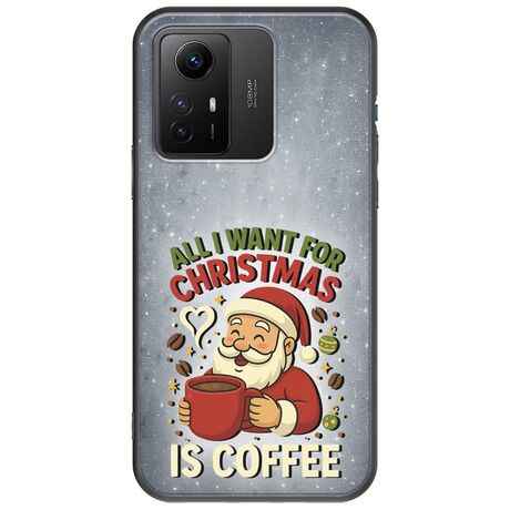 All I Want For Christmas Is - Coffee Xiaomi Redmi Note 12S Black TPU (Μαύρη Σιλικόνη)