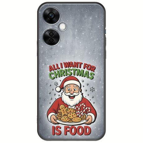 All I Want For Christmas Is - Food OnePlus Nord CE 3 Lite 5G Black TPU (Μαύρη Σιλικόνη)