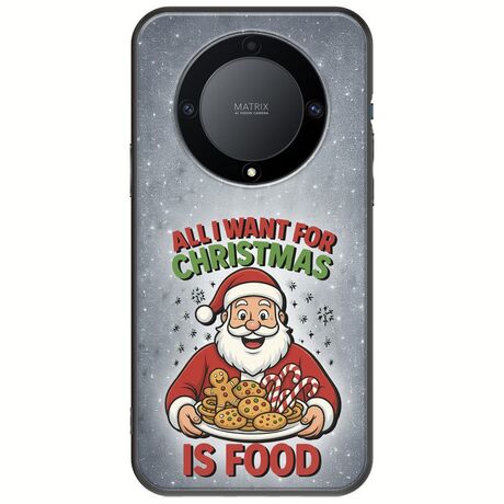 All I Want For Christmas Is - Food Honor Magic 5 Lite 5G Black TPU (Μαύρη Σιλικόνη)