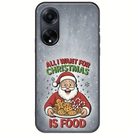 All I Want For Christmas Is - Food Oppo A98 5G Black TPU (Μαύρη Σιλικόνη)