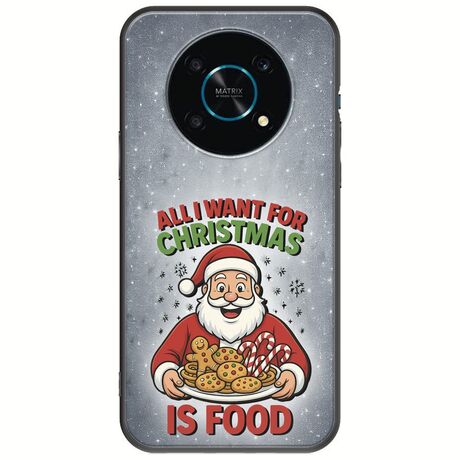 All I Want For Christmas Is - Food Honor Magic 4 Lite 5G Black TPU (Μαύρη Σιλικόνη)