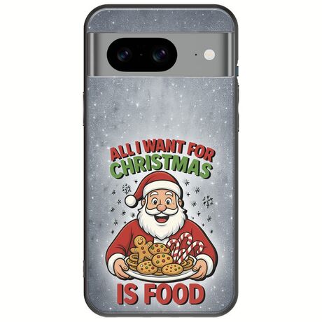 All I Want For Christmas Is - Food Google Pixel 8 5G Black TPU (Μαύρη Σιλικόνη)