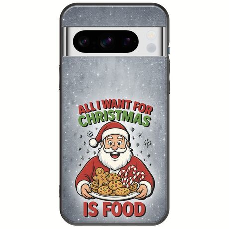 All I Want For Christmas Is - Food Google Pixel 8 Pro 5G Black TPU (Μαύρη Σιλικόνη)