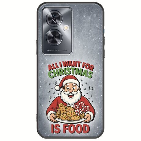 All I Want For Christmas Is - Food Oppo A79 5G Black TPU (Μαύρη Σιλικόνη)