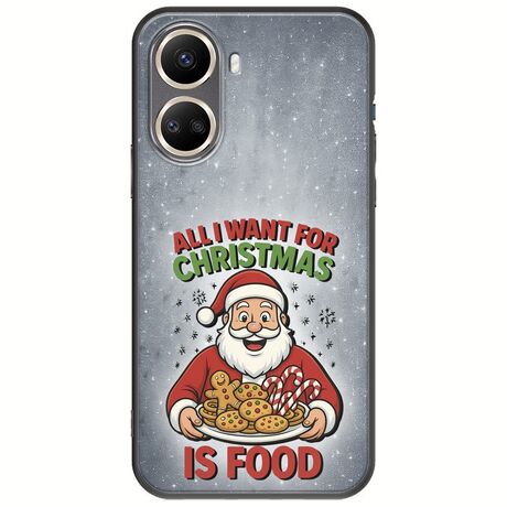 All I Want For Christmas Is - Food Huawei Nova 10 SE Black TPU (Μαύρη Σιλικόνη)