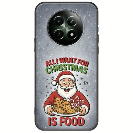 All I Want For Christmas Is - Food Realme 12 5G Black TPU (Μαύρη Σιλικόνη)