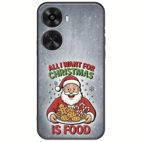 All I Want For Christmas Is - Food Huawei Nova 12 SE Black TPU (Μαύρη Σιλικόνη)