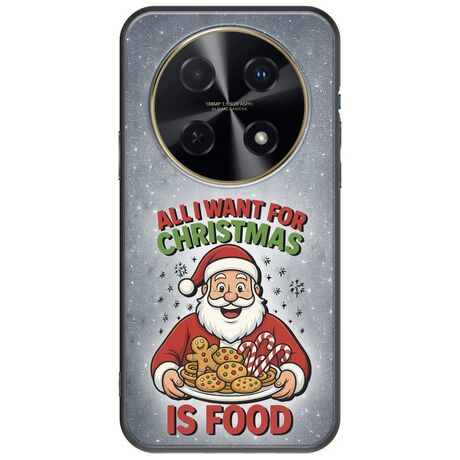 All I Want For Christmas Is - Food Huawei Nova 12i Black TPU (Μαύρη Σιλικόνη)
