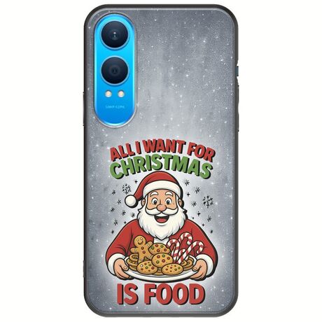 All I Want For Christmas Is - Food OnePlus Nord CE4 Lite 5G Black TPU (Μαύρη Σιλικόνη)