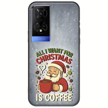 All I Want For Christmas Is - Coffee TCL 50 5G Black TPU (Μαύρη Σιλικόνη)