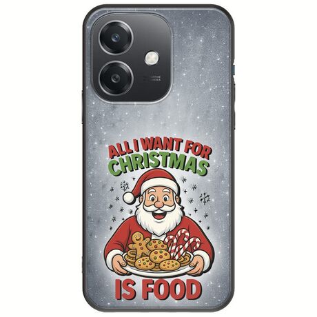 All I Want For Christmas Is - Food Oppo A60 5G Black TPU (Μαύρη Σιλικόνη)