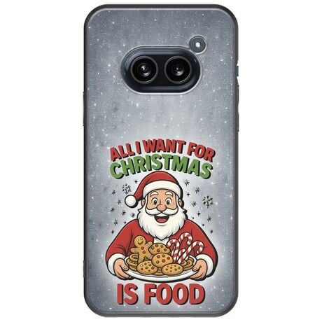 All I Want For Christmas Is - Food Nothing Phone (2a) 5G Black TPU (Μαύρη Σιλικόνη)