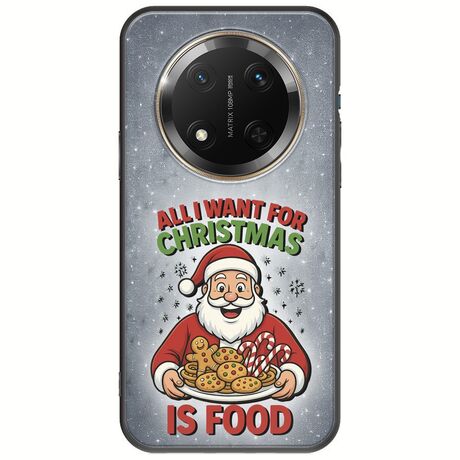 All I Want For Christmas Is - Food Honor Magic 7 Lite 5G Black TPU (Μαύρη Σιλικόνη)