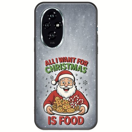 All I Want For Christmas Is - Food Honor 200 5G Black TPU (Μαύρη Σιλικόνη)