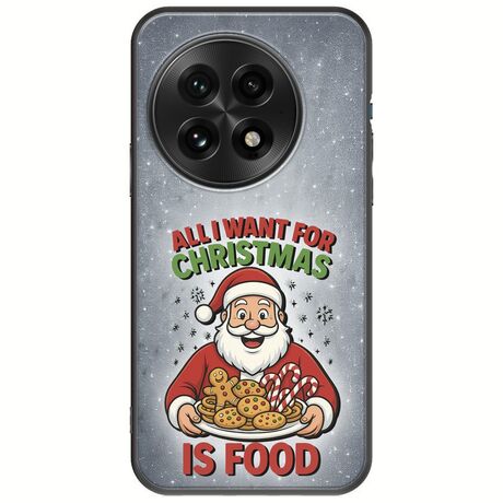 All I Want For Christmas Is - Food OnePlus 13 5G Black TPU (Μαύρη Σιλικόνη)