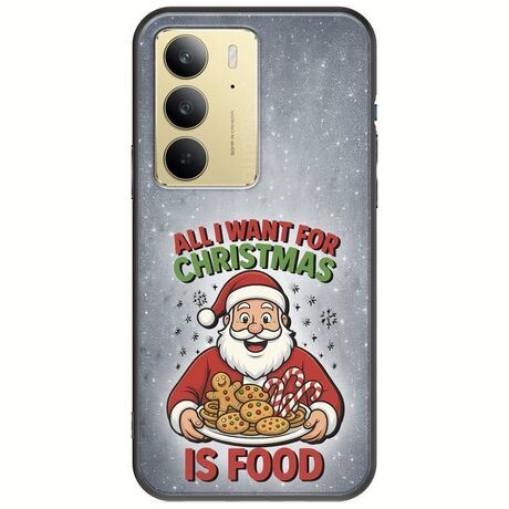 All I Want For Christmas Is - Food Realme 14x 5G Black TPU (Μαύρη Σιλικόνη)
