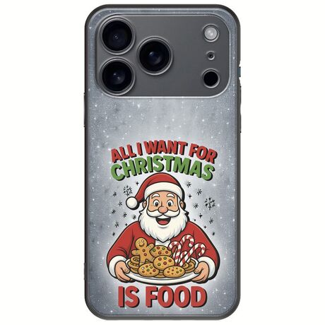 All I Want For Christmas Is - Food iPhone 17 Pro Max Black TPU (Μαύρη Σιλικόνη)
