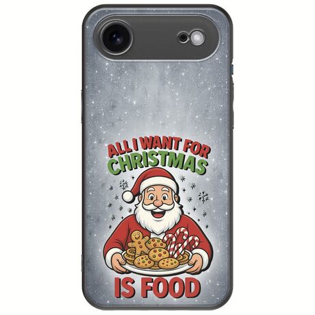 All I Want For Christmas Is - Food iPhone Air Black TPU (Μαύρη Σιλικόνη)