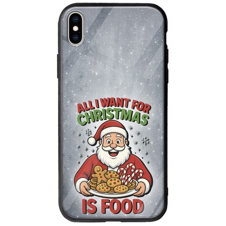 All I Want For Christmas Is - Food iPhone X / XS Groove TPU (Tempered Glass και TPU)