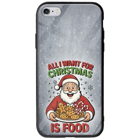 All I Want For Christmas Is - Food iPhone 6/6s Groove TPU (Tempered Glass και TPU)