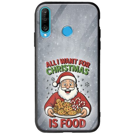 All I Want For Christmas Is - Food Huawei P30 Lite Groove TPU (Tempered Glass και TPU)